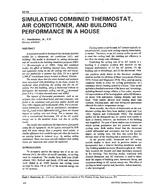 3579 — Simulating Combined Thermostat, Air Conditioner, and Building Performance in a House