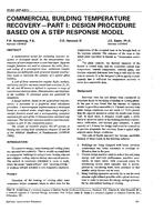 3580 — Commercial Building Temperature Recovery – Part 1: Design Procedure Based on a Step Response Model (RP-491)