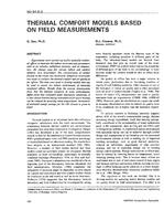 NO-94-06-3 — Thermal Comfort Models Based on Field Measurements