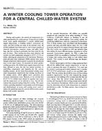 NO-94-07-2 — A Winter Cooling Tower Operation for a Central Chilled-Water System
