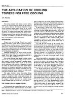 NO-94-07-3 — The Application of Cooling Towers for Free Cooling