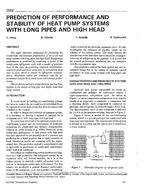 3582 — Prediction on Performance and Stability of Heat Pump Systems with Long Pipes and High Head