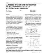 3586 — A Model of Hot-Gas Defrosting of Evaporators – Part 2: Experimental Analysis