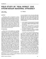 NO-94-09-3 — Field Study of "Real World" Gas Steam Boiler Seasonal Efficiency