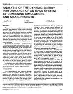 BA-92-03-3 — Analysis of the Dynamic Energy Performance of an HVAC System by Combining Simulations and Measurements