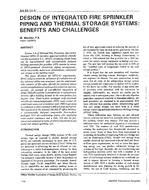 AN-92-14-4 — Design of Integrated Fire Sprinkler Piping and Thermal Storage Systems:  Benefits and Challenges