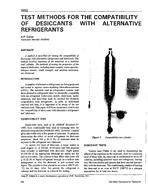 3662 — Test Methods for the Compatibility of Desiccants with Alternative Refrigerants