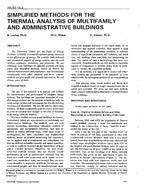 AN-92-15-2 — Simplified Methods for the Thermal Analysis of Multifamily and Administrative Buildings