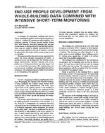 AN-92-15-5 — End-Use Profile Development from Whole-Building Data Combined with Intensive Short-Term Monitoring