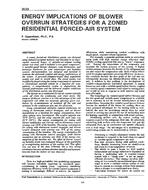 3529 — Energy Implications of Blower Over-Run Strategies for a Zoned Residential Forced-Air-System