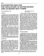 3542 — Evaporator Analysis for Application to Water-Source and Ice-Maker Heat Pumps