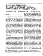 3664 — Numerical Prediction of Countergradient Thermal Transport in a Turbulent Plume