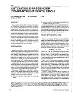 3669 — Automobile Passenger Compartment Ventilation