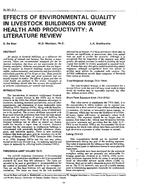 IN-91-02-1 — Effects of Environmental Quality in Livestock Buildings on Swine Health and Productivity – A Literature Review