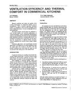 AN-92-16-3 — Ventilation Efficiency and Thermal Comfort in Commercial Kitchens