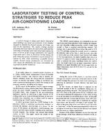 3673 — Laboratory Testing of Control Strategies to Reduce Peak Air-Conditioning Loads