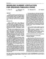 IN-91-02-4 — Modeling Summer Ventilation for Growing/Finishing Swine