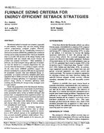 AN-92-17-1 — Furnace Sizing Criteria for Energy-Efficient Setback Strategies