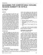 AN-92-18-3 — Designing for comfortable cooling season humidity in hotels