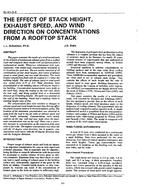 IN-91-03-3 — The Effect of Stack Height, Exhaust Speed, and Wind Direction on Concentrations from a Rooftop Stack