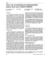 3442 — Test of Condensate Subcooling Coils for Air Conditioners