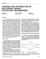 CH-93-04-2 — Control and Optimization of Rotational Speeds for Rotary Dehumidifiers