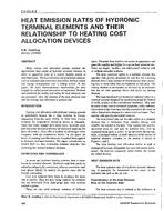 CH-93-06-3 — Heat Emission Rates of Hydronic Terminal Elements and Their Relationship to Heating Cost Allocation Devices