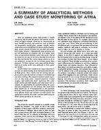 CH-93-11-2 — A Summary of Analytical Methods and Case Study Monitoring of Atria