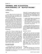 CH-93-11-4 — Thermal and Acoustical Performance of "Buffer Rooms"