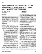 3447 — Performance of a Rigid Cellulose Evaporative Medium for Elevated Inlet Water Temperatures