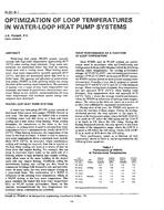 IN-91-08-1 — Optimization of Loop Temperatures in Water-Loop Heat Pump Systems