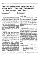 3452 — Dynamic Non-Linear Modeling of a Hot-Water-to-Air Heat Exchanger for Control Applications