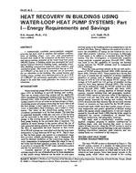 IN-91-08-3 — Heat Recovery in Buildings Using Water-Loop Heat Pump Systems – Part 1