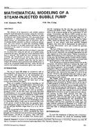 3454 — Mathematical Modeling of a Steam-Injected Bubble Pump