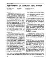 3461 (RP-591) — Absorption of Ammonia into Water