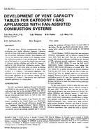 CH-93-13-1 — Development of Vent Capacity Tables for Category I Gas Appliances with Fan-Assisted Combustion Systems