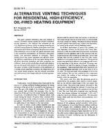 CH-93-13-3 — Alternative Venting Techniques for Residential High-Efficiency, Oil-Fired Heating Equipment