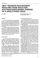 CH-93-14-2 — Heat Transfer Enhancement Resulting from Induction Electrohydrodynamic Pumping of a Single Phase Liquid
