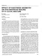 CH-93-14-4 — Effect of Electrode Geometry on EHD-Enhanced Boiling of R-123/Oil Mixture