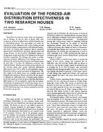 CH-93-19-1 — Evaluation of the Forced Air Distribution Effectiveness in Two Research Houses