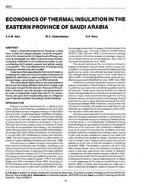 3310 — Economics of Thermal Insulations in the Eastern Province of Saudi Arabia