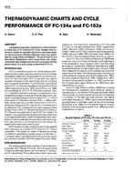 3318 — Thermodynamic Charts and Cycle Performance of FC-134a and FC-152a