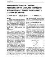 3320 (RP-469) — Performance Predictions of Refrigerant-Oil Mixtures in Smooth and Internally Finned Tubes – Part 1: Literature Review