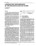 IN-91-20-3 — Laboratory Performance of an Encapsulated-Ice Store