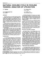 IN-91-21-1 — Natural Cooling Cycle in Cooling Towers – Analysis of Utilization