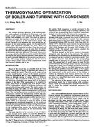 IN-91-21-3 — Thermodynamic Optimization of Boiler and Turbine with Condenser