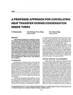 3328 — A Proposed Approach for Correlating Heat Transfer During Condensation Inside Tubes