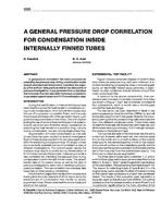 3329 — A General Pressure Drop Correlation for Condensation Inside Internally Finned Tubes