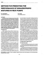 3336 — Method for Predicting the Performance of Nonazeotropic Mixtures in Heat Pumps