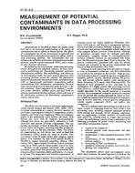 NY-91-04-2 — Measurement of Potential Contaminants in Data Processing Environments
